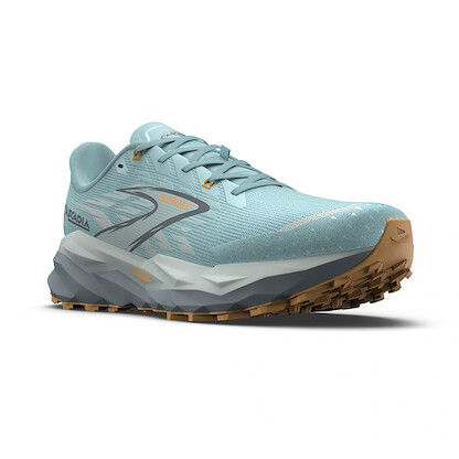 Brooks Women's Cascadia 19 Running Shoe Clearwater/Primer Grey/Apricot - 120446-437