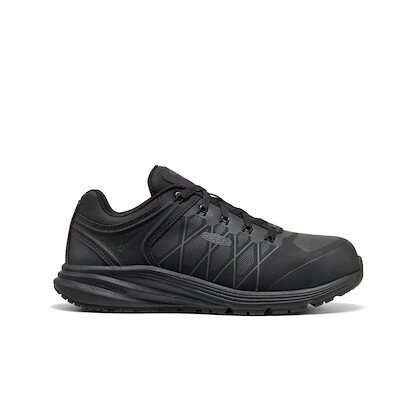 KEEN Utility Women's Vista Energy XT Work Sneaker Internal Metatarsal guard EH SR HR Carbon Toe Work Shoe Black/ Magnet - 1031296