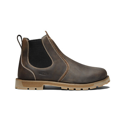 KEEN Utility Men's Seattle Romeo Soft Toe Work Boot Cascade Brown/Black - 1024261