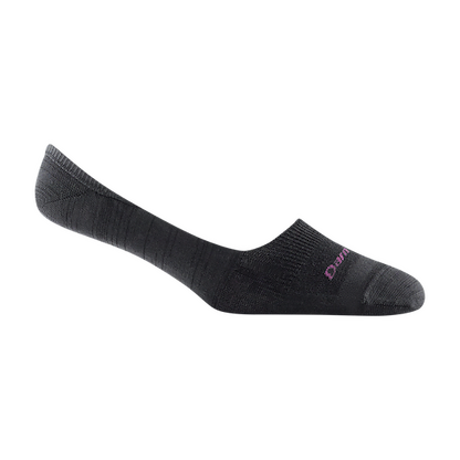 Darn Tough Women's Solid No Show Invisible Lightweight Lifestyle Sock Black - 6044-BLACK