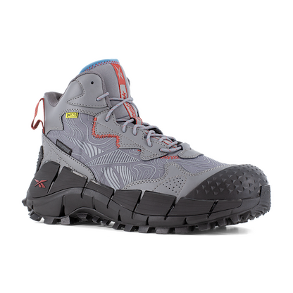 Reebok Work Men's Zig Kinetica Edge II Internal Met Gaurd Waterproof  Composite Toe Work Shoe Gray - RB3021