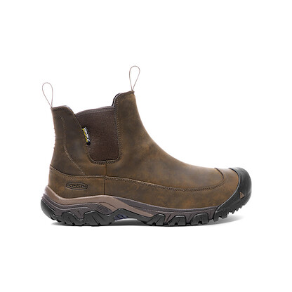 KEEN Men's Anchorage 3 Waterproof Insulated Pull On  Snow Boots Dark Earth/Mulch - 1030991