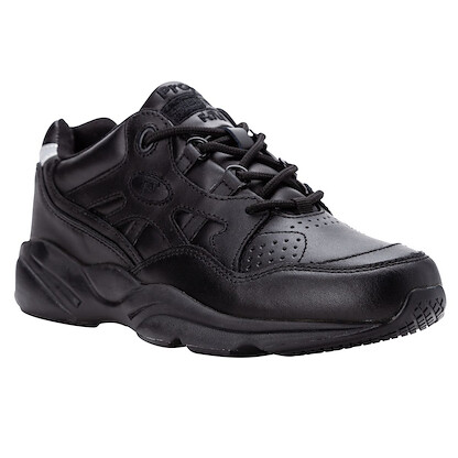 Propet Men's Stark Soft Toe Slip Resistant Work Shoe Black - MAS022LBLK