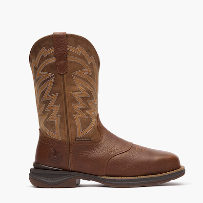 Georgia Boot Aero LT Square Toe 11" Pull-On Western Boot Carbon Toe Brown - GB00753