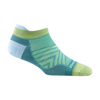 Darn Tough Women's Run No Show Tab No Cushion Ultra-Lightweight Running Sock Aqua - 1043-AQUA
