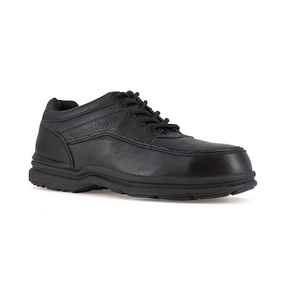 Rockport Works Men's World Tour Five Eye Tie Steel Toe ESD Work Shoe Black - RK6761