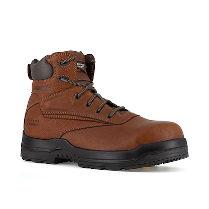 Rockport Works Women's 6" More Energy Composite Toe Waterproof Work Boot Brown - RK668