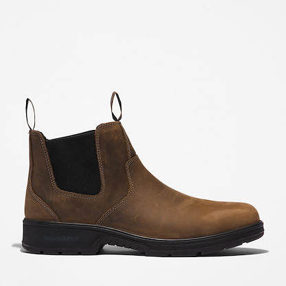 Timberland PRO Men's 6" Nashoba Nano Composite Toe Waterproof Chelsea Work Boot Turkish Coffee Brown - TB1A2CFX214