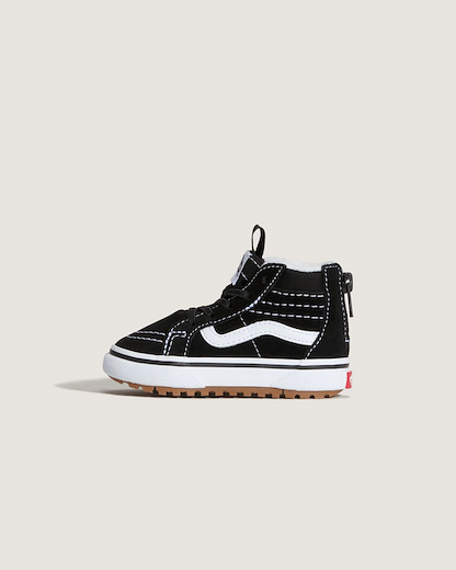 Vans Baby MTE Sk8-Hi Zip Sneaker, Black/White