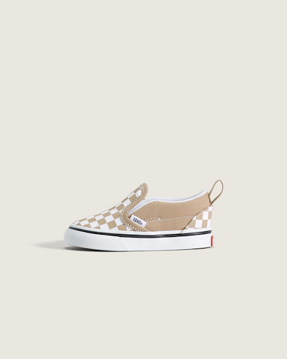 VANS Unisex Toddler's Classic Slip-On V Shoe Color Theory Checkerboard Incense - VN000Z9X4MG