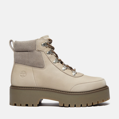 Timberland Women's Stone Street MID LACE UP BOOT, GREY