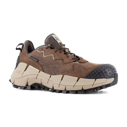 Reebok Work Men's Zig Kinetica Edge II Composite Toe Waterproof Work Shoe Brown - RB3020