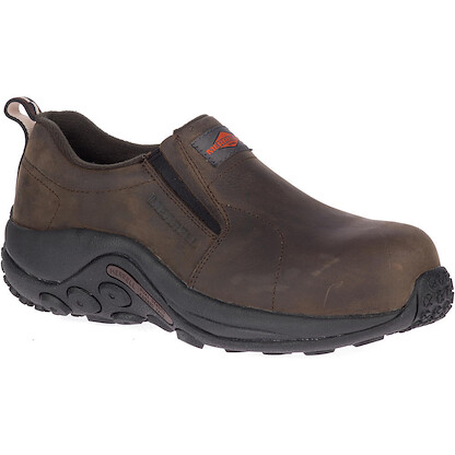 MERRELL WORK Women's Jungle Moc Leather Composite Toe Work Shoe Espresso - J099304