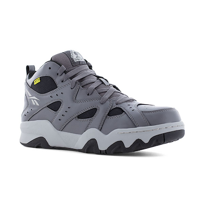 Reebok Work Men's ATR Decimator Internal Metatarsal Gaurd Mid Cut Composite Toe Work Shoe Gray - RB9421
