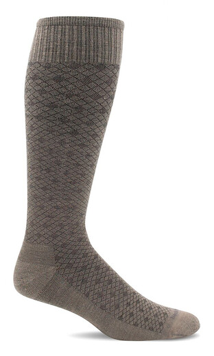 Sockwell Men's Featherweight Moderate Graduated Compression Socks Khaki - SW100M-030