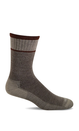 Sockwell Men's Plantar Cush Crew Plantar Relief Socks Khaki - SW29M-030