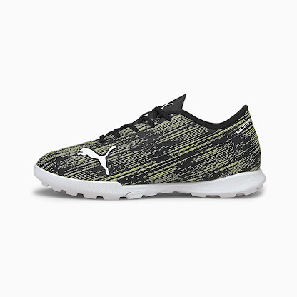 PUMA Unisex Kids' Ultra 4.2 Jr Turf Training Soccer Shoe Puma Black/Puma White/Yellow Alert - 10636702
