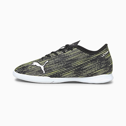 PUMA Unisex Kids' Ultra 4.2 Jr Indoor Training Soccer Shoe Puma Black/Puma White/Yellow Alert - 10636802