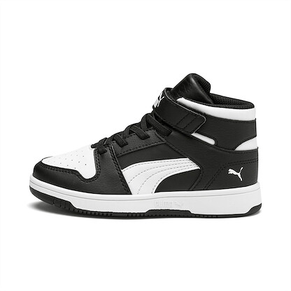 PUMA Unisex Little Kids' Rebound Layup  Sl V PS Sneaker Puma Black/Puma White