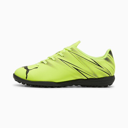 PUMA Unisex Kids' Attacanto TT Jr Soccer Cleats Puma Electric Lime/Puma Black - 10748107