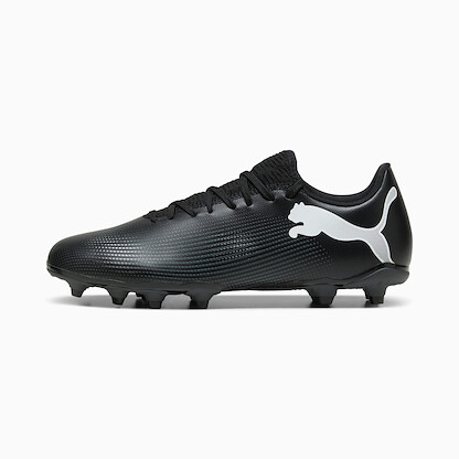 PUMA Men's Future 7 Play Firm Ground/Artificial Ground Soccer Cleats Puma Black/Puma White - 10772302