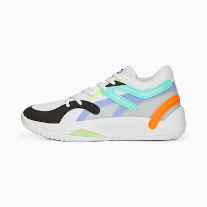 PUMA Men's TRC Blaze Court Basketball Shoes Puma White/Electric - 37658224