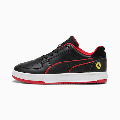PUMA Unisex Big Kids Scuderia Ferrari Caven 2.0 Sneaker Black/Rosso Corsa - 30893401