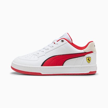 PUMA Unisex Kid's Scuderia Ferrari Caven 2.0 Sneaker White/Rosso Corsa - 30893402