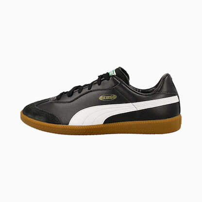 PUMA Men's King 21 Indoor Soccer Shoe Black/White/Gum - 10669601