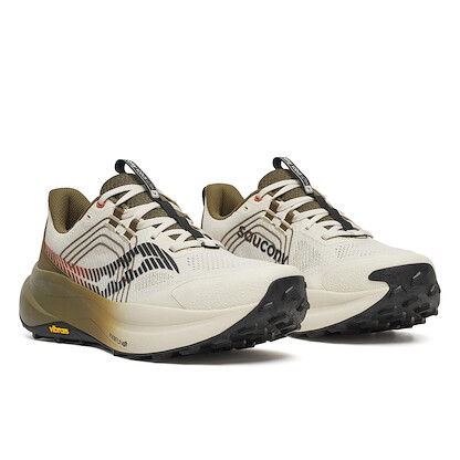 Saucony Men's Xodus Ultra 4 Eggshell/Field Trail Running Shoe - S101617-1010