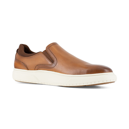 FLORSHEIM WORK Men's Premier Work Steel Toe ESD Casual Slip-On Work Shoe Cognac - FS2335