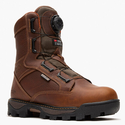 Rocky Men's BearClaw 800G Insulated Boa Hunting Boot Brown - RKS0697
