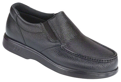 SAS Men's Side Gore Slip On Loafer Black - 1840-013
