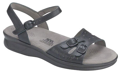 SAS Women's Duo Quarter Strap Sandal Black - 0087-020
