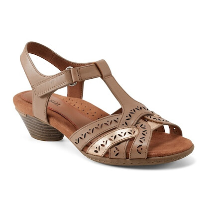 Cobb Hill Women's Lorna Sandal Taupe Leather - C-LORNA-TAU01
