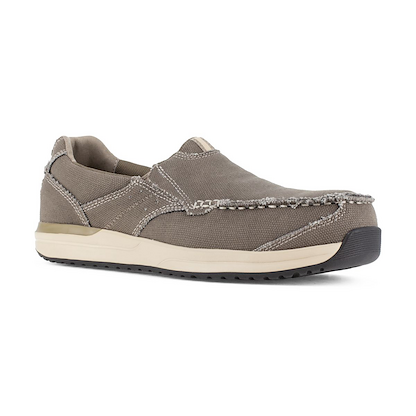 Rockport Works Men's Langdon Composite Toe Casual Slip-on Work Shoe Breen - RK2151