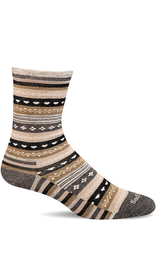 Sockwell Women's Forever Fairisle Essential Comfort Socks Charcoal - LD236W-850