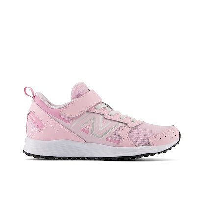 New Balance Kid' Unisex Fresh Foam 650 Bungee Lace with Top Strap Light Raspberry - YT650PS1