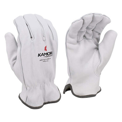 Radians KAMORI® Cut Protection Level A5 Goatskin Leather Glove White - RWG52