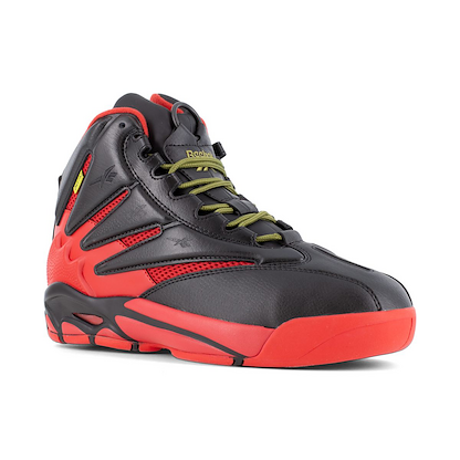 Reebok Work Men's The Blast High Top Composite Toe Work Shoe Black/Red - RB9400