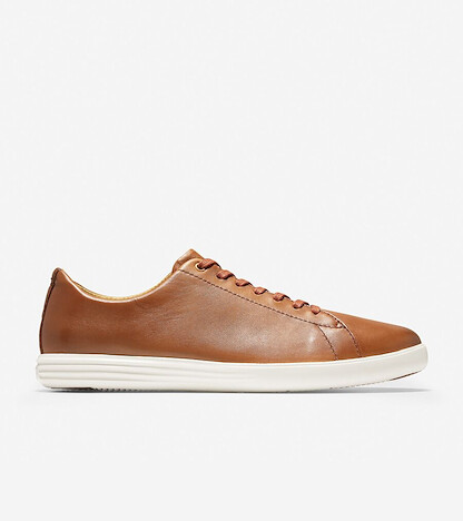 Cole Haan Men's Grand Crosscourt II Sneaker Tan Burnished Leather - C26521