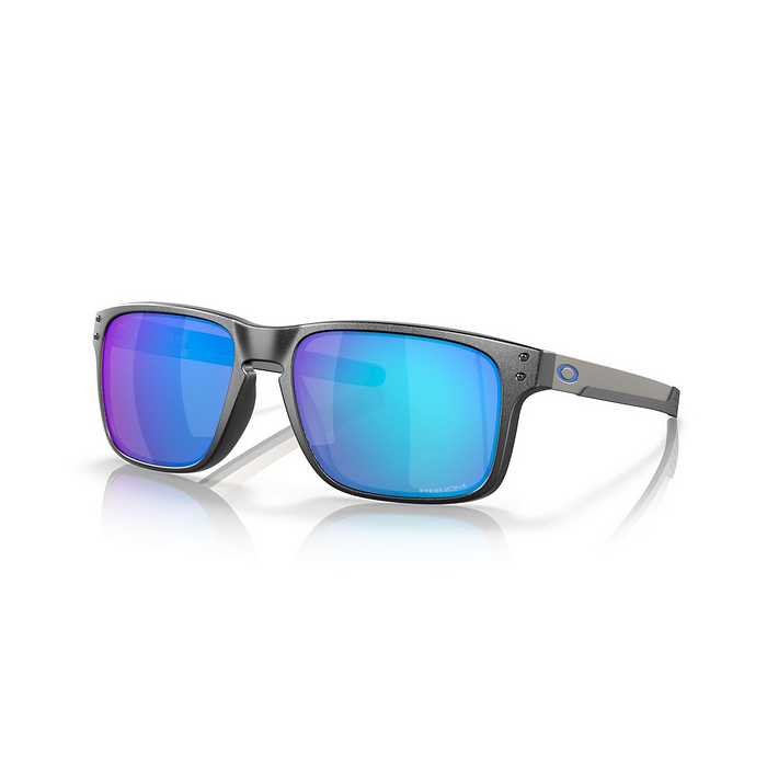 Oakley Men's Holbrook Mix Sunglasses Steel/Prizm Sapphire Polarized (57 mm) - 0OO9384-938410 57