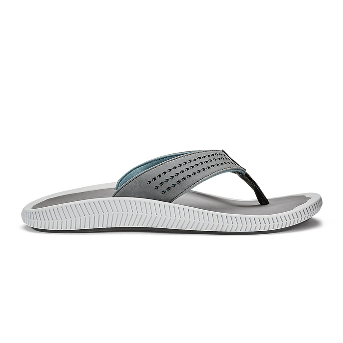 OluKai Men's Ulele Flip Stone/Stone - 10435-4Q4Q