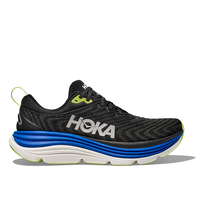 HOKA Men's Gaviota 5 Running Shoe Black/Electric Cobalt - 1127929-BTRC