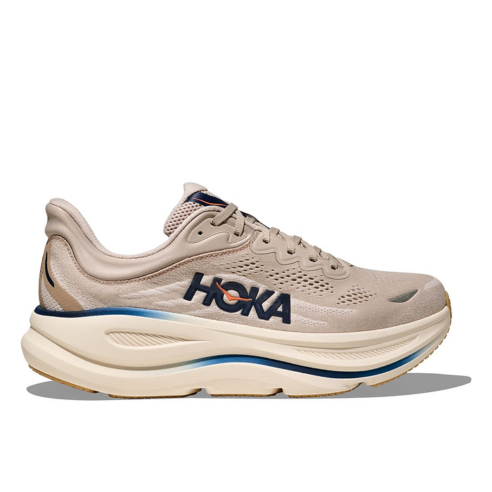 HOKA Men's Bondi 9 Wide Running Shoes Stucco/Grout - 1162013-SCCG