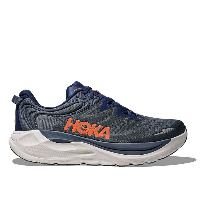 HOKA Men's Gaviota 6 Running Shoes Midnight Blue/Faded Navy - 1171932-MLFD