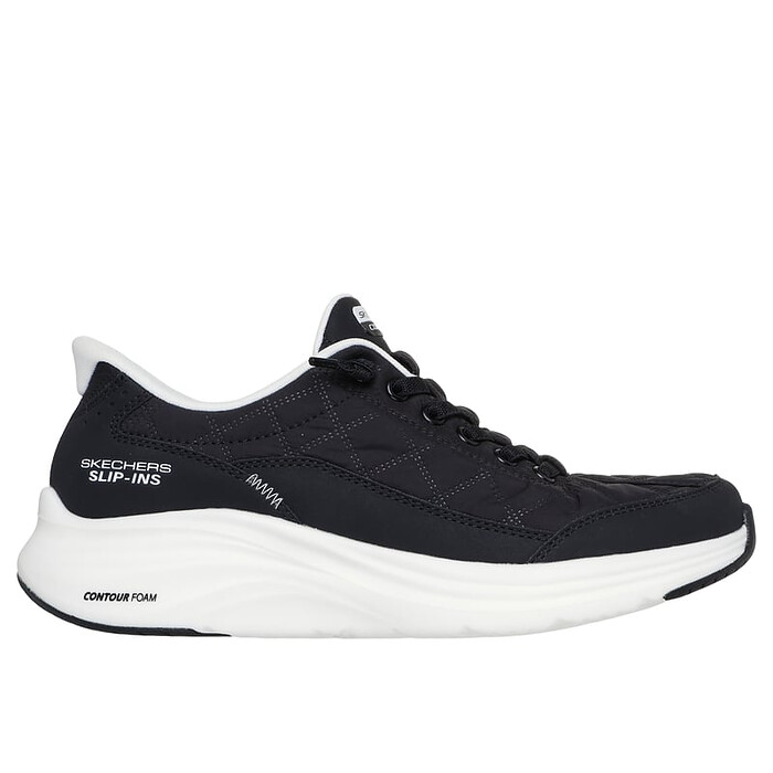 Skechers Women's Contour Foam Slip-Ins Shoe Black/White - 150404-BKW