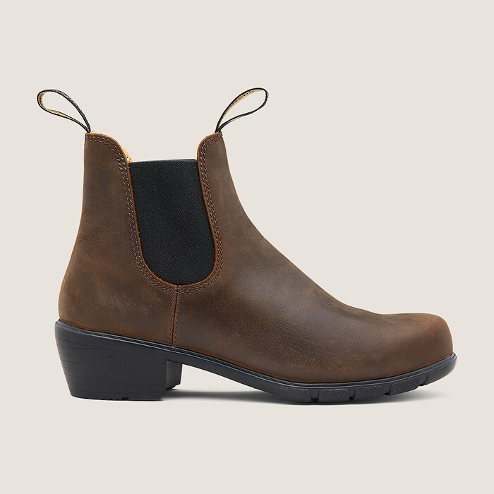 Blundstone Women's Heeled Chelsea Boots Antique Brown - 1673