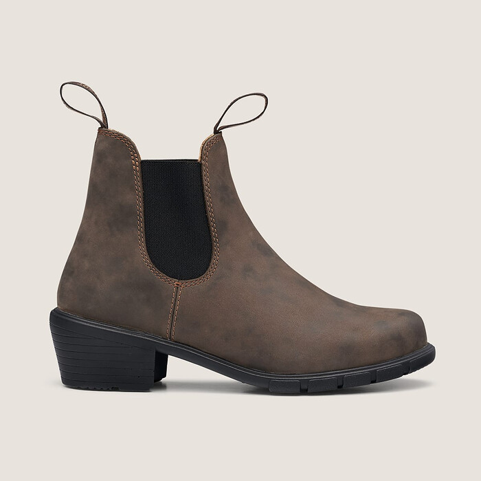 Blundstone Women's Heeled Chelsea Boot Rustic Brown - 1677