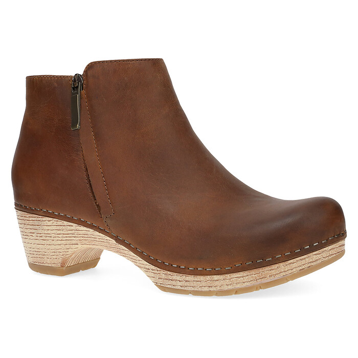Dansko Women's Lizanne Boot Tan Oiled Pull Up - 2217641400